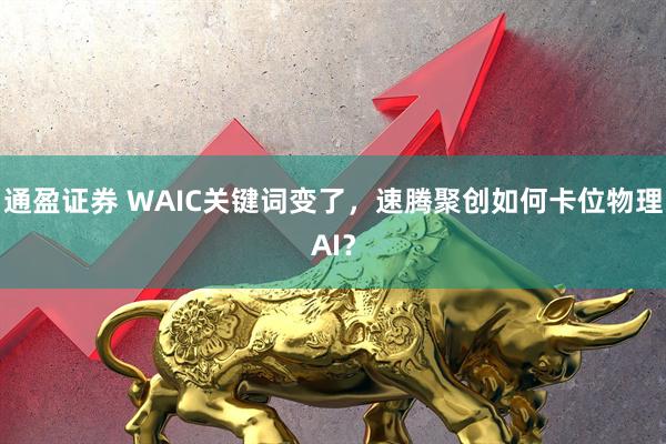 通盈证券 WAIC关键词变了，速腾聚创如何卡位物理AI？